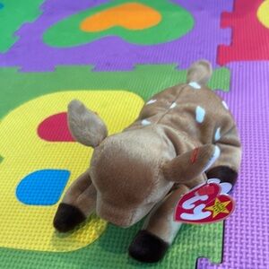 Ty Brown and White Stuffed Donkey Plush Toy
